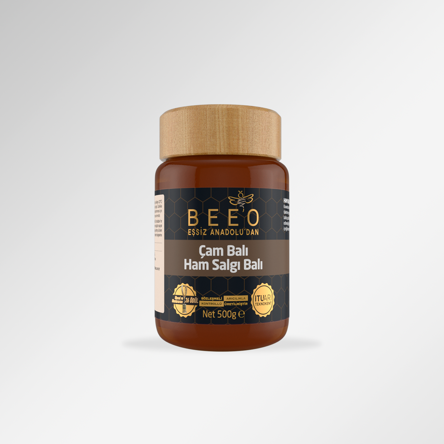 BEEO Çam Balı Ham Salgı Balı (500 gr)
