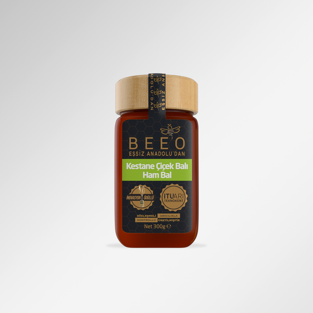 BEEO Kestane Çiçek Balı (Ham Bal) 300 gr