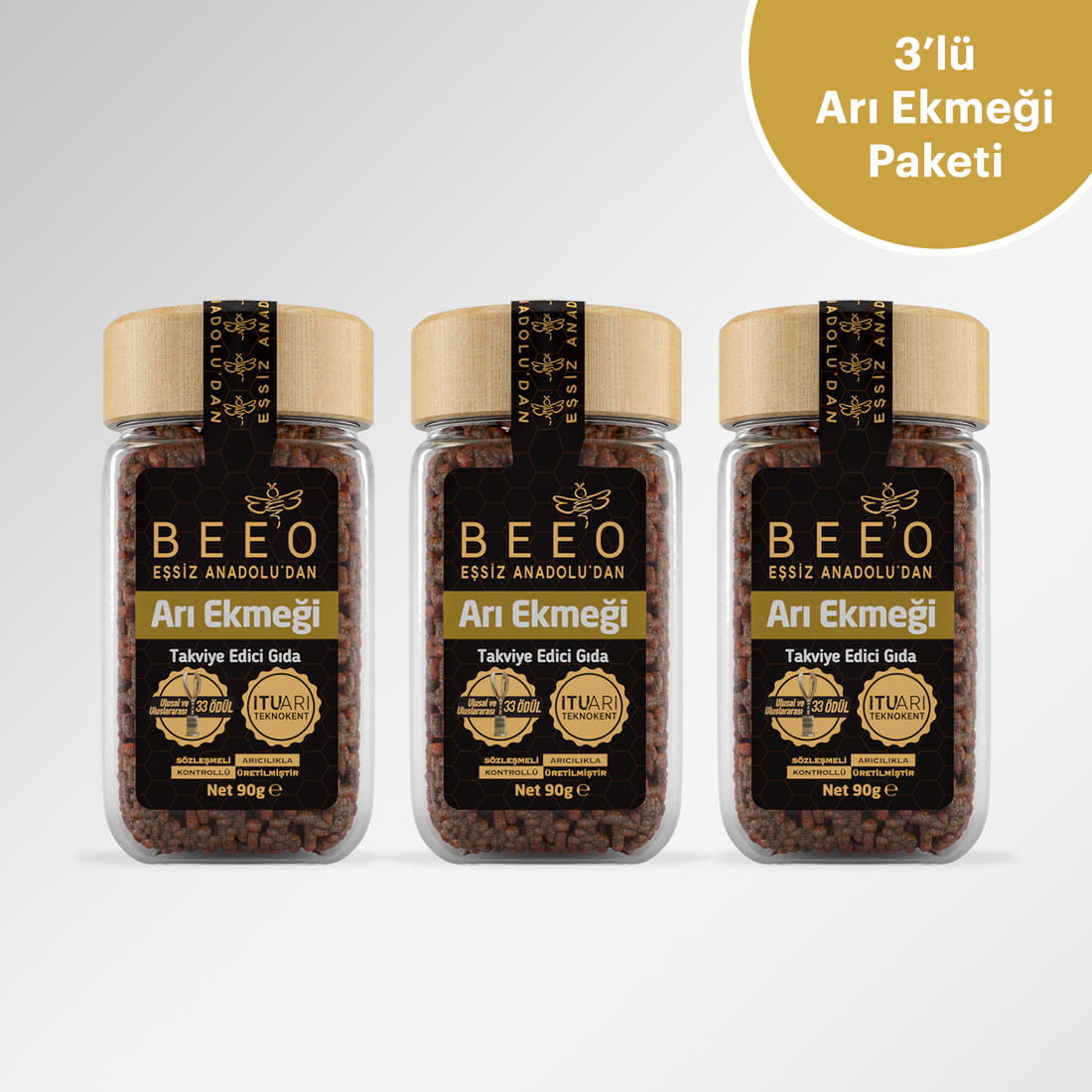 BEEO Arı Ekmeği Paketi 3'lü