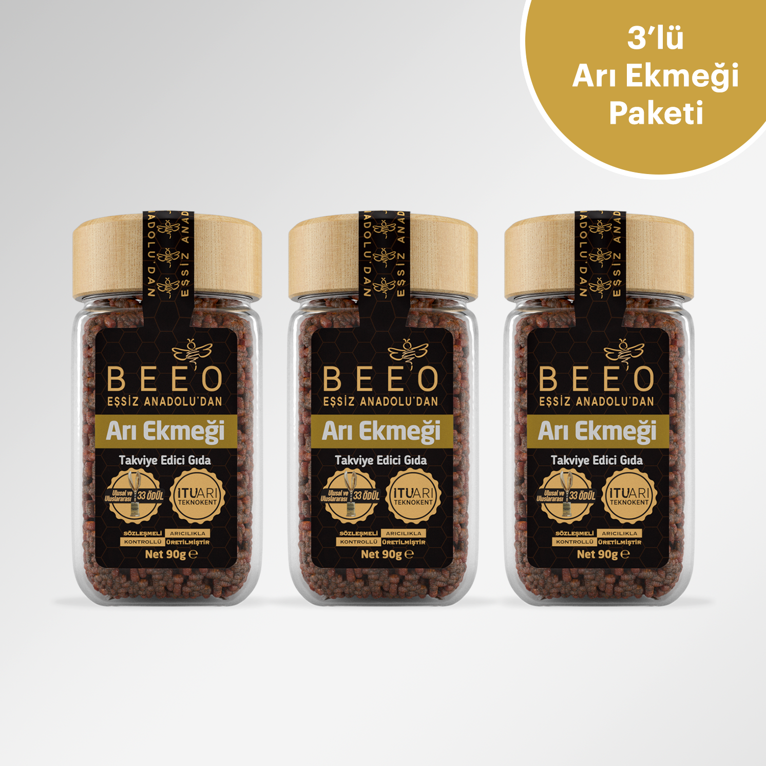 BEEO Arı Ekmeği Paketi 3'lü