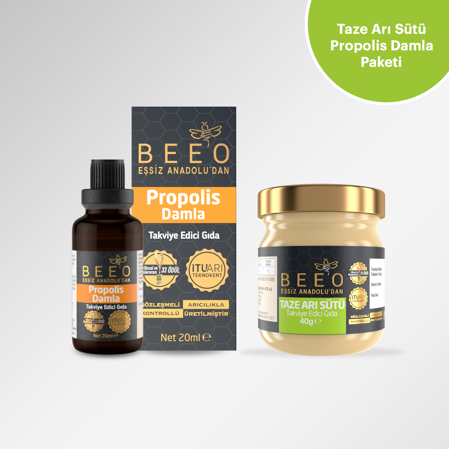Organik Taze Arı Sütü Propolis Damla